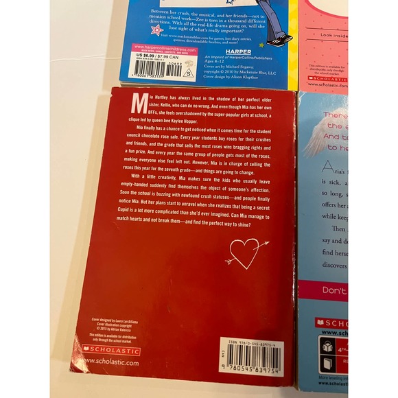 Lot 4 Young Girl Chapter Books Scholastic Tina Wells Kimberly Holt Tween - Picture 7 of 10